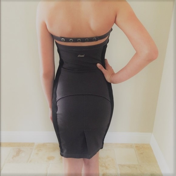 New Diesel Black Strapless Tube Dress - Picture 2 of 4